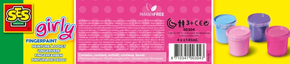 SES Fingerfarbe Girly 4 Farben Je 150ml 7 SES Fingerfarbe Girly 4 Farben Je 150ml – Bild 5