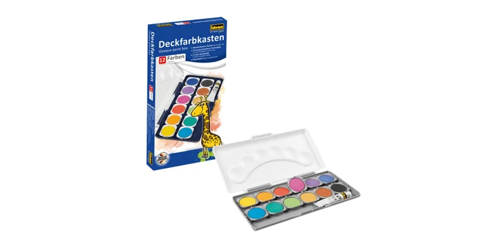 Idena Deckfarbkasten/Tuschkasten 12er 3 Idena Deckfarbkasten/Tuschkasten 12er