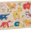 GOKI Holzpuzzle Bauernhof, Tiere Der Welt