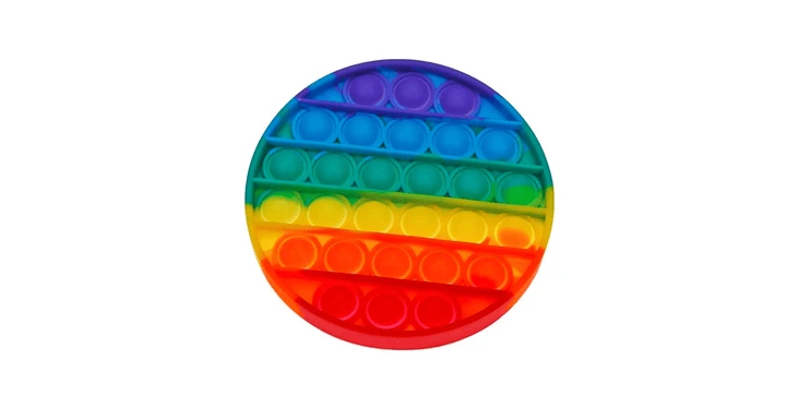 Pop & Fly Fidget Rainbow Als Herz, Achteck, Kreis Oder Viereck 4 Pop & Fly Fidget Rainbow Als Herz, Achteck, Kreis Oder Viereck – Bild 2
