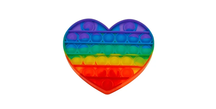 Pop & Fly Fidget Rainbow Als Herz, Achteck, Kreis Oder Viereck 5 Pop & Fly Fidget Rainbow Als Herz, Achteck, Kreis Oder Viereck – Bild 3