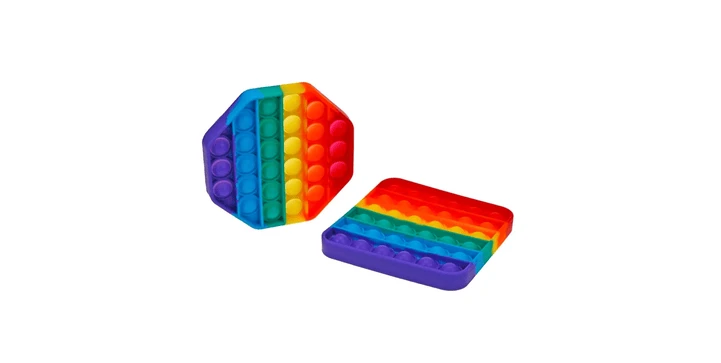 Pop & Fly Fidget Rainbow Als Herz, Achteck, Kreis Oder Viereck 6 Pop & Fly Fidget Rainbow Als Herz, Achteck, Kreis Oder Viereck – Bild 4