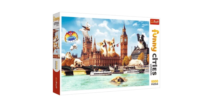 Trefl Puzzle 1000 – Funny Cities / Hunde In London 3 Trefl Puzzle 1000 – Funny Cities / Hunde In London