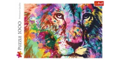 Trefl Puzzle 1000 – Bunter Löwe -Schleich Verkaufsgeschäft 10707 300 p