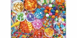 Trefl Puzzle 1000 – Köstliche Süßigkeiten -Schleich Verkaufsgeschäft 10713 300 02