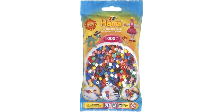 Hama Midi Bügelperlen 207-00 - 1000 Stk - Vollton Mix 3 Hama Midi Bügelperlen 207-00 - 1000 Stk - Vollton Mix
