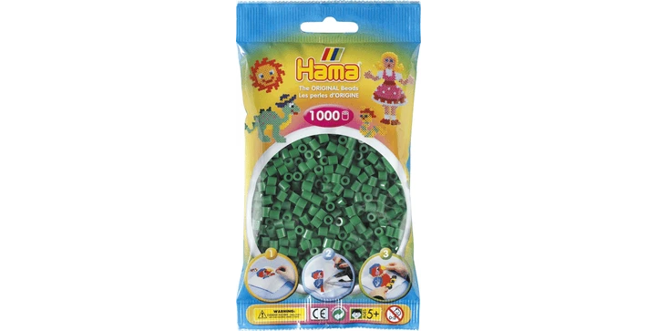 Hama Midi Bügelperlen 207-10 - 1000 Stk - Grün 3 Hama Midi Bügelperlen 207-10 - 1000 Stk - Grün