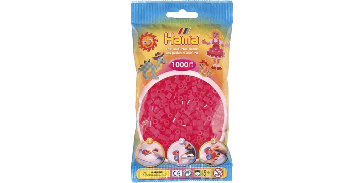 Hama Midi Bügelperlen 207-32 - 1000 Stk - Fuchsia 3 Hama Midi Bügelperlen 207-32 - 1000 Stk - Fuchsia