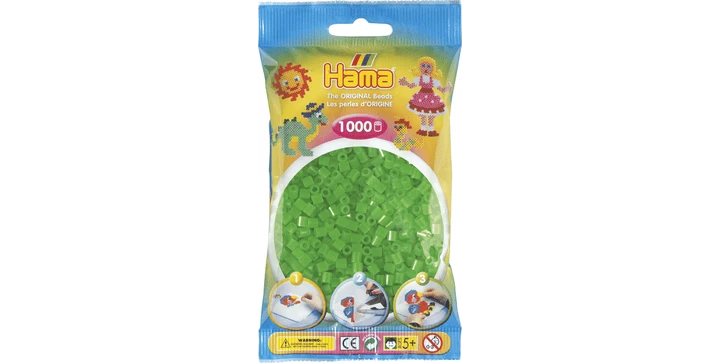 Hama Midi Bügelperlen 207-37 - 1000 Stk - Neongrün 3 Hama Midi Bügelperlen 207-37 - 1000 Stk - Neongrün