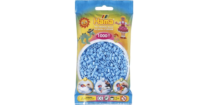 Hama Kleiner Perlenbeutel Pastellblau Classic 3 Hama Kleiner Perlenbeutel Pastellblau Classic
