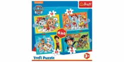 Trefl 4 In 1 Puzzle 12 + 15 + 20 + 24 Teile – PAW Patrol -Schleich Verkaufsgeschäft 34346 5