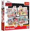 Trefl 4 In 1 Puzzle 12 + 15 + 20 + 24 Teile – Disney Mickie Mouse -Schleich Verkaufsgeschäft 34355 300 01