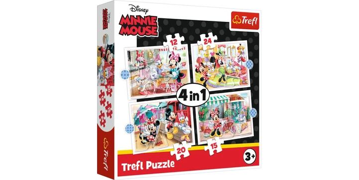 Trefl 4 In 1 Puzzle 12 + 15 + 20 + 24 Teile – Disney Mickie Mouse 3 Trefl 4 In 1 Puzzle 12 + 15 + 20 + 24 Teile – Disney Mickie Mouse