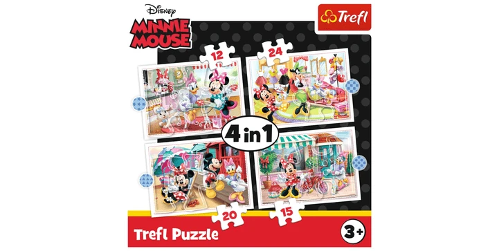 Trefl 4 In 1 Puzzle 12 + 15 + 20 + 24 Teile – Disney Mickie Mouse 8 Trefl 4 In 1 Puzzle 12 + 15 + 20 + 24 Teile – Disney Mickie Mouse – Bild 6