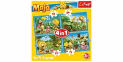 Trefl 4 In 1 Puzzle 12 + 15 + 20 + 24 Teile – Biene Maja -Schleich Verkaufsgeschäft 34356 300 p