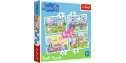 Trefl 4 In 1 Puzzle 12 + 15 + 20 + 24 Teile – Peppa Pig