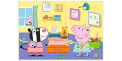 Trefl 4 In 1 Puzzle 12 + 15 + 20 + 24 Teile – Peppa Pig -Schleich Verkaufsgeschäft 34359 300 03