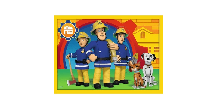 Trefl 4 In 1 Puzzle 12 + 15 + 20 + 24 Teile – Feuerwehrmann Sam 4 Trefl 4 In 1 Puzzle 12 + 15 + 20 + 24 Teile – Feuerwehrmann Sam – Bild 2