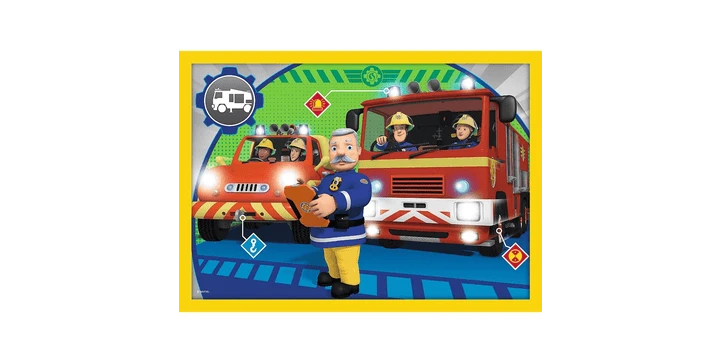 Trefl 4 In 1 Puzzle 12 + 15 + 20 + 24 Teile – Feuerwehrmann Sam 7 Trefl 4 In 1 Puzzle 12 + 15 + 20 + 24 Teile – Feuerwehrmann Sam – Bild 5