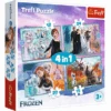 Trefl 4 In 1 Puzzle 12 + 15 + 20 + 24 Teile – Frozen -Schleich Verkaufsgeschäft 34381