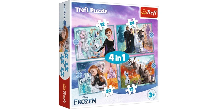 Trefl 4 In 1 Puzzle 12 + 15 + 20 + 24 Teile – Frozen 3 Trefl 4 In 1 Puzzle 12 + 15 + 20 + 24 Teile – Frozen
