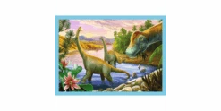 Trefl 4 In 1 Puzzle 12 + 15 + 20 + 24 Teile – Dinosaurier -Schleich Verkaufsgeschäft 34609 4