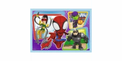 Trefl 4 In 1 Puzzle 12 + 15 + 20 + 24 Teile – Marvel Spidey -Schleich Verkaufsgeschäft 34611 4