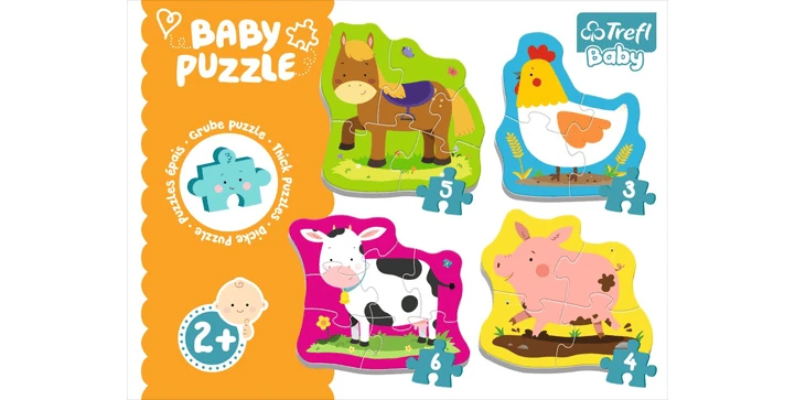 Trefl Baby Puzzle Tiere Auf Dem Bauernhof 4 Trefl Baby Puzzle Tiere Auf Dem Bauernhof – Bild 2