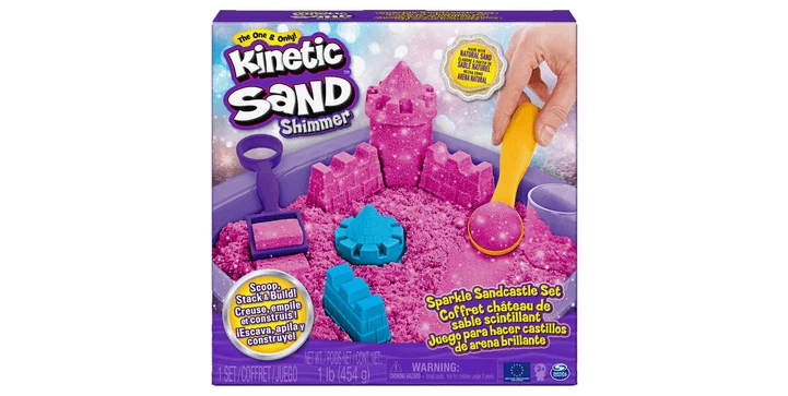 Amigo Kinetic Sand – Sand Box Set Shimmer Pink (454g) 3 Amigo Kinetic Sand – Sand Box Set Shimmer Pink (454g)