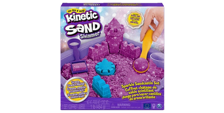 Amigo Kinetic Sand – Sand Box Set Shimmer Lila (454g) 3 Amigo Kinetic Sand – Sand Box Set Shimmer Lila (454g)