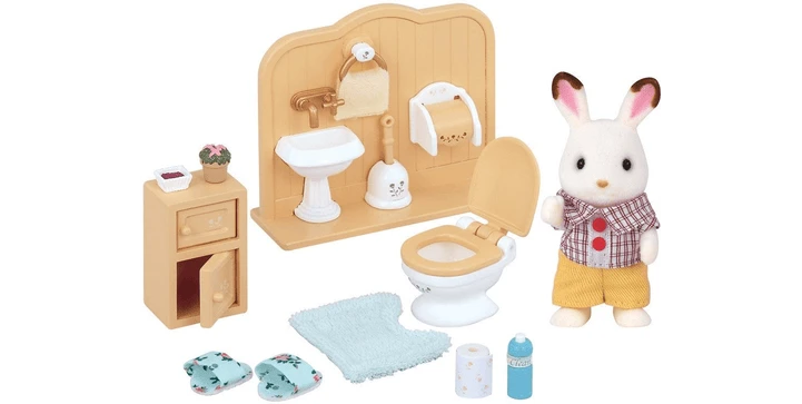 Sylvanian Families Schokoladenhasen Bruder Mit Waschraum 4 Sylvanian Families Schokoladenhasen Bruder Mit Waschraum – Bild 2