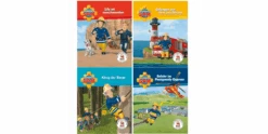 Mini Bücher Feuerwehrmann Sam, 4er Set