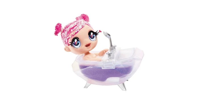MGA Glitter Babyz Doll Farbwechsel Sprudelbadewanne 7 MGA Glitter Babyz Doll Farbwechsel Sprudelbadewanne – Bild 5