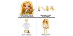 Rainbow High Core Fashion Doll - Sheryl Meyer (Gelb) -Schleich Verkaufsgeschäft 575757 4 vnprcdvqx6fuxsod