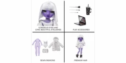 Rainbow High Shadow High Dia Mante - Purple Fashion Doll -Schleich Verkaufsgeschäft 583066 4