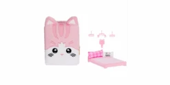 Na! Na! Na! Surprise 3-in-1 Backpack Bedroom Series 3 Playset- Pink Kitty -Schleich Verkaufsgeschäft 585589 3