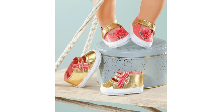 Baby Annabell Schuhe 43cm - Gold Oder Rosa 5 Baby Annabell Schuhe 43cm - Gold Oder Rosa – Bild 3