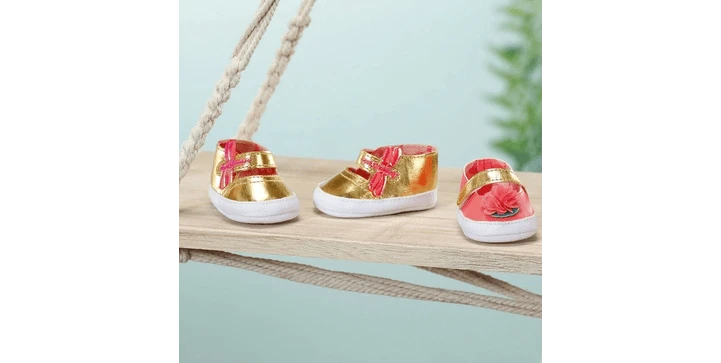 Baby Annabell Schuhe 43cm - Gold Oder Rosa 6 Baby Annabell Schuhe 43cm - Gold Oder Rosa – Bild 4