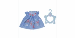 Baby Annabell Kleid Blau Eichhörnchen 43cm