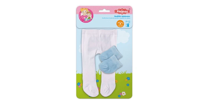 Heless Strumpfhose Mit Söckchen, Gr. 28-35cm, Pink/Weiß, Rosa/Blau Oder Blau/Rosa 6 Heless Strumpfhose Mit Söckchen, Gr. 28-35cm, Pink/Weiß, Rosa/Blau Oder Blau/Rosa – Bild 4