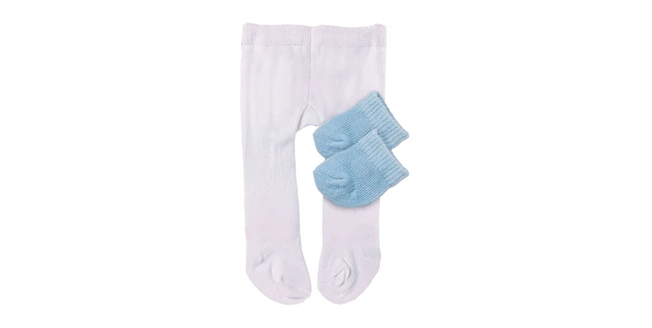 Heless Strumpfhose Mit Söckchen, Gr. 28-35cm, Pink/Weiß, Rosa/Blau Oder Blau/Rosa 8 Heless Strumpfhose Mit Söckchen, Gr. 28-35cm, Pink/Weiß, Rosa/Blau Oder Blau/Rosa – Bild 6