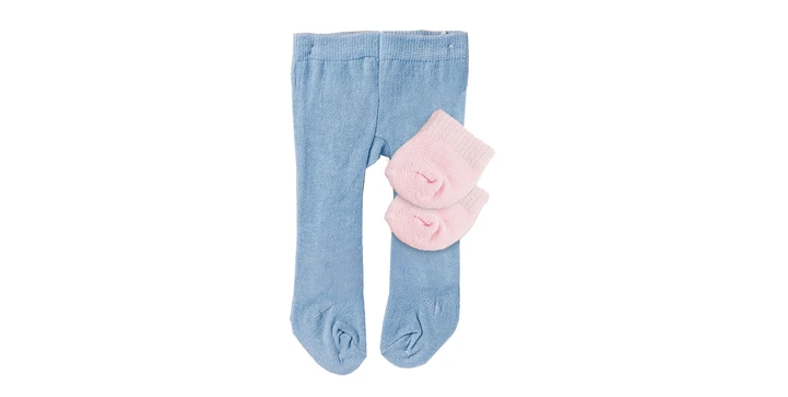Heless Strumpfhose Mit Söckchen, Gr. 28-35cm, Pink/Weiß, Rosa/Blau Oder Blau/Rosa 9 Heless Strumpfhose Mit Söckchen, Gr. 28-35cm, Pink/Weiß, Rosa/Blau Oder Blau/Rosa – Bild 7