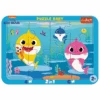 Trefl 2 In 1 Baby Puzzle 4 + 6 Teile Happy Sharks