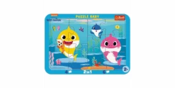 Trefl 2 In 1 Baby Puzzle 4 + 6 Teile Happy Sharks