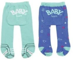 BABY Born Trend Strumpfhose 2er Pack - Pink/Grau, Rot/Grau Oder Blau -Schleich Verkaufsgeschäft 827000 3