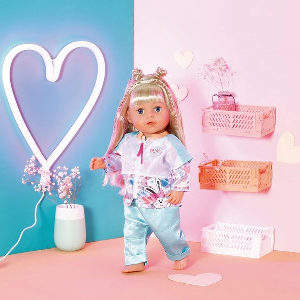 Baby Born Freizeitanzug Aqua 43cm 4 Baby Born Freizeitanzug Aqua 43cm – Bild 2