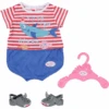 BABY Born Bath Pyjamas & Clogs Grau 43cm -Schleich Verkaufsgeschäft 834268