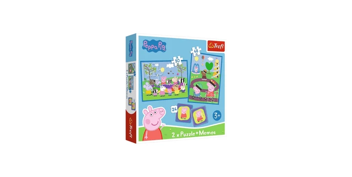 Trefl 2 In 1 Puzzles + Memory Peppa Pig 3 Trefl 2 In 1 Puzzles + Memory Peppa Pig