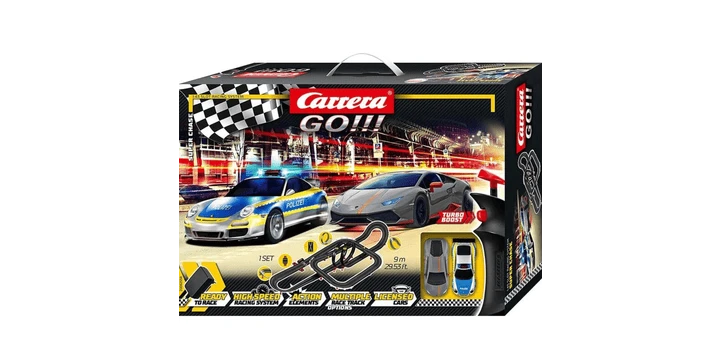 Carrera Go !!! Autorennbahn Set "Super Chase" Porsche + Lamborghini 3 Carrera Go !!! Autorennbahn Set "Super Chase" Porsche + Lamborghini