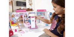 Barbie Krankenwagen 2-in-1 Spielset Mit Licht & Geräuschen -Schleich Verkaufsgeschäft frm19 5
